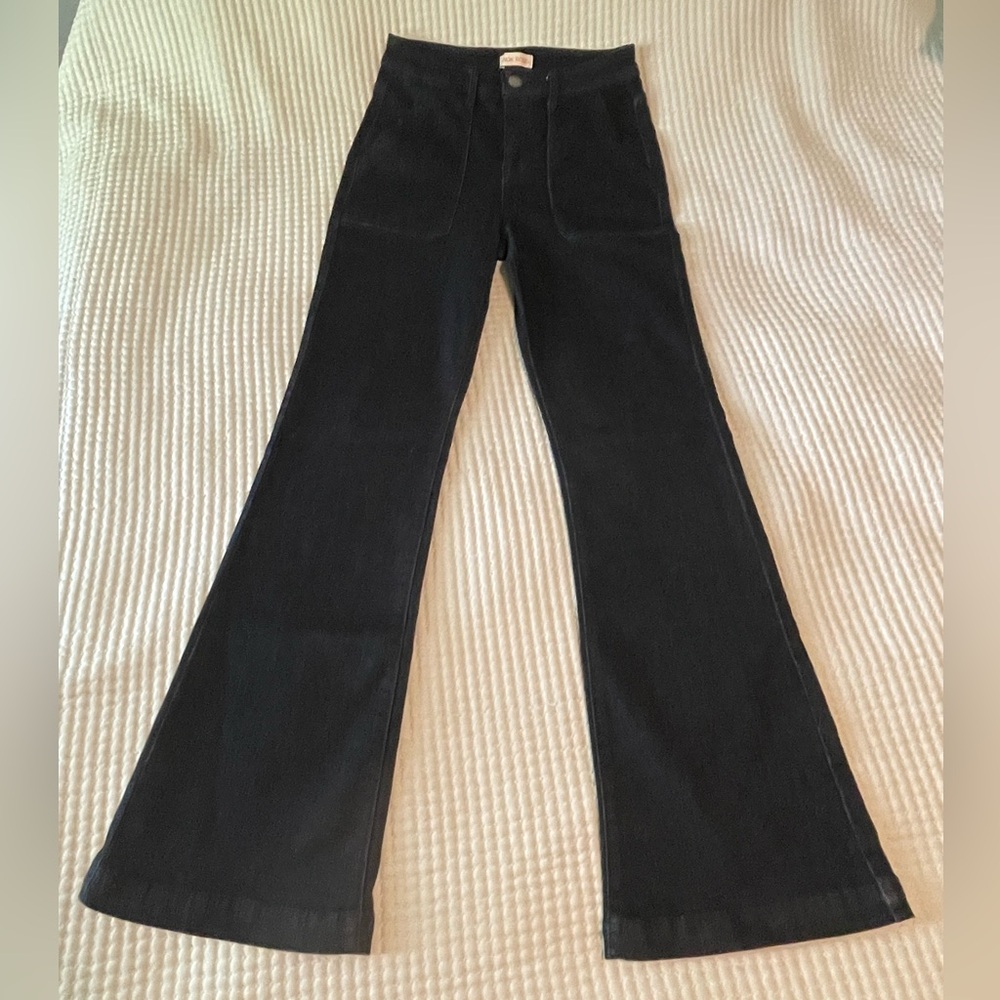 FREE with any Purchase!! Black Denim Flared Pants